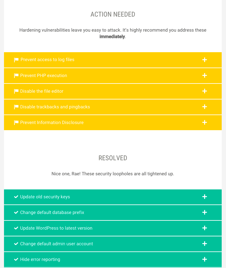 Find out which common issues are plaguing your site and fix them with just a click.