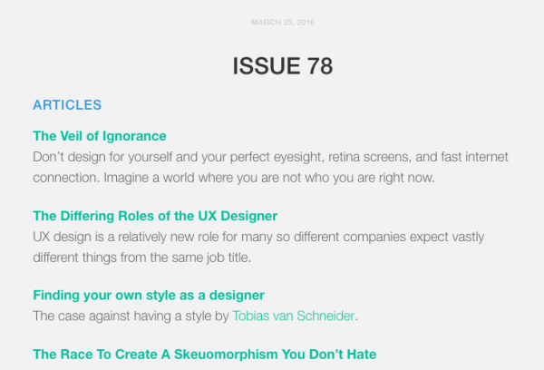 UX Design Weekly image
