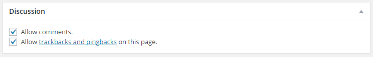 for webmentions to work, you have to enable trackbacks and pingbacks