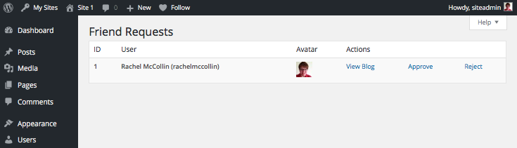 Friend requests