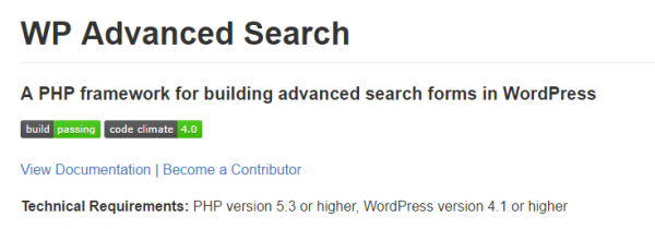 WP Advanced Search image