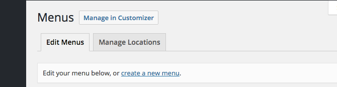 Menus