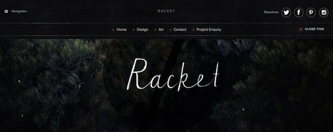 Racket Menu