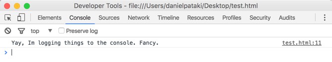 Console Logging Data