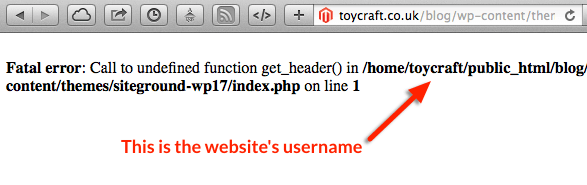 PHP error reporting can give away important information about your WordPress installation.