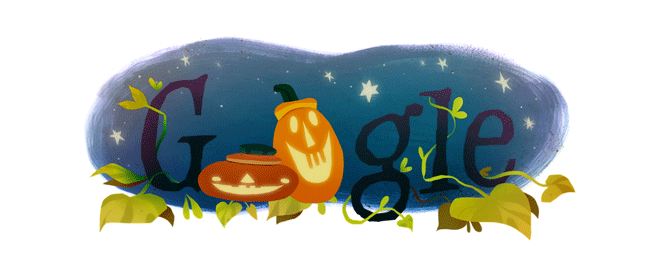 Google updates its logo every year for Halloween.