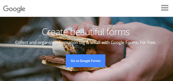 google forms header