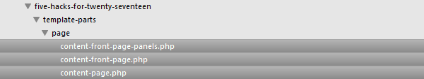 Page template files.