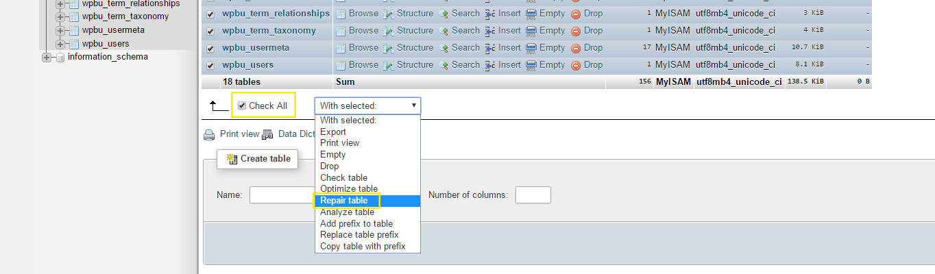 phpMyAdmin