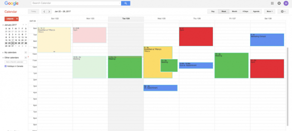 Google Calendar image