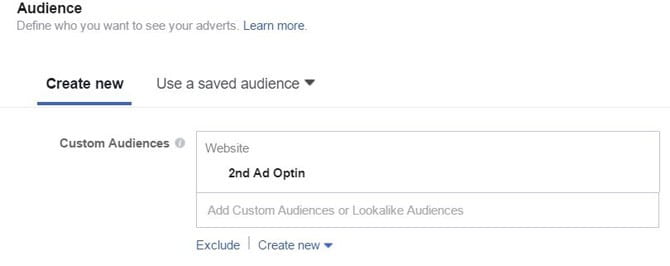 Set who you want to see your ads\.