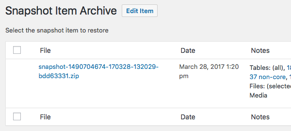 Import archive.
