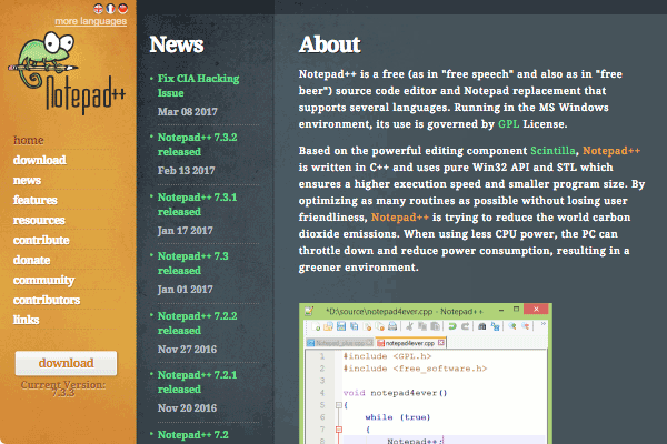 Notepad++ image