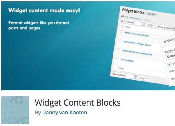 Widget Content Blocks image