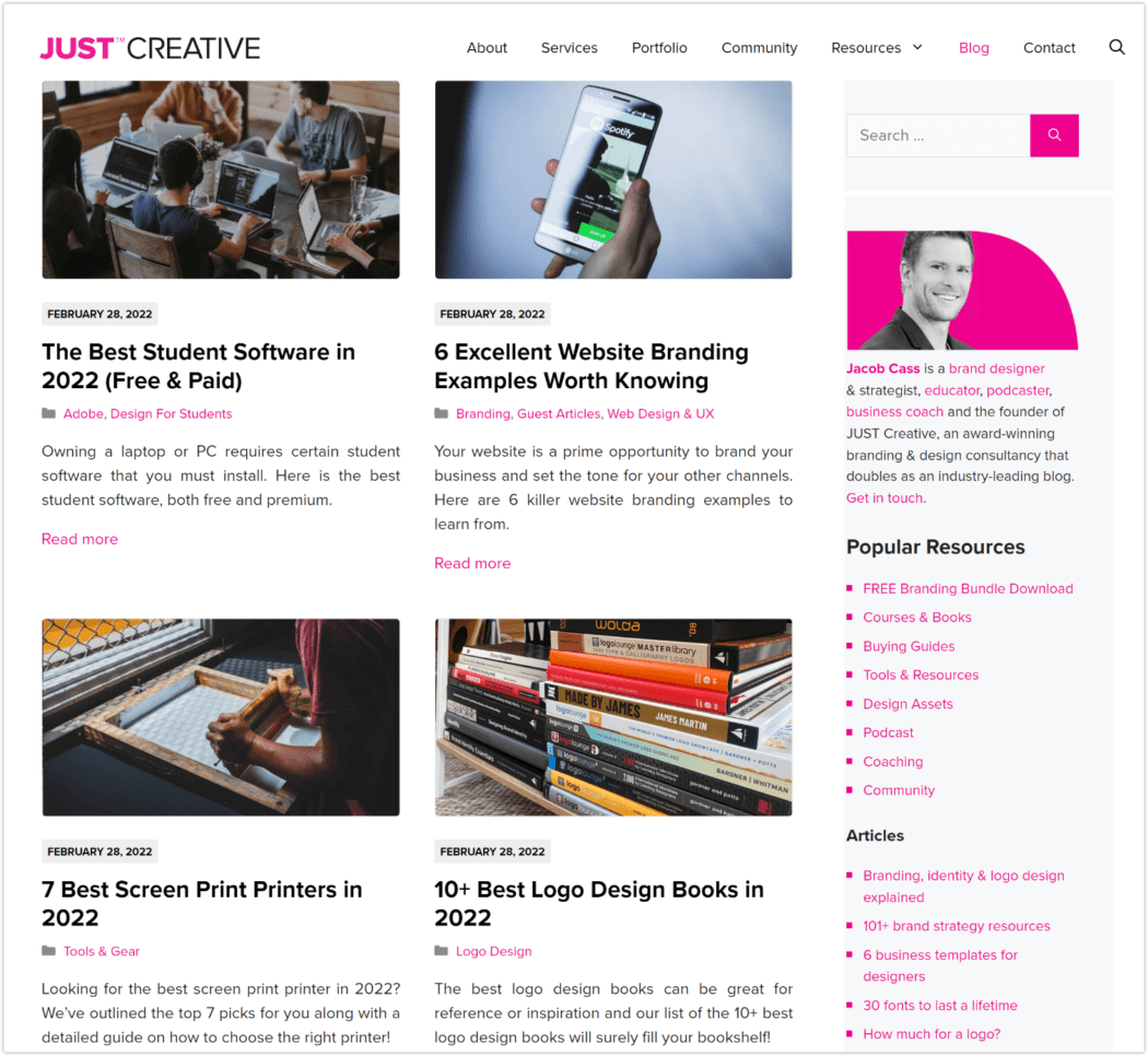 JUST Creative blog