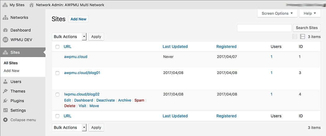 Moving the blog/site to the domain we want to use.