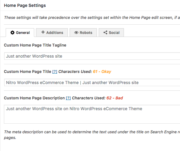 SEO Framework UI