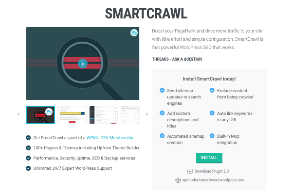SmartCrawl SEO plugin