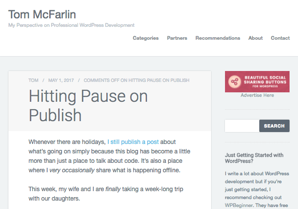 Tom Mcfarlin's blog