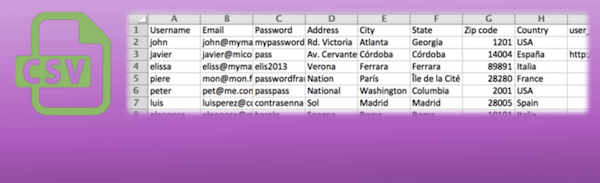 Import users from CSV with meta Plugin image
