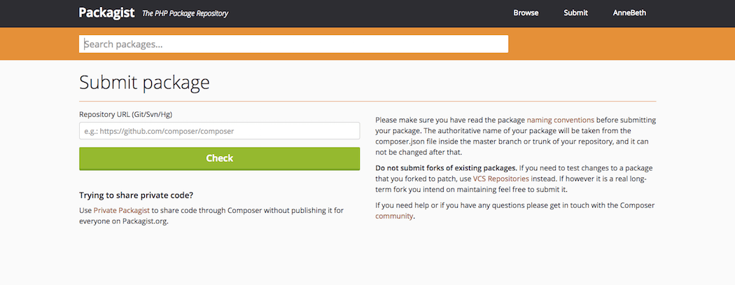 Submit package