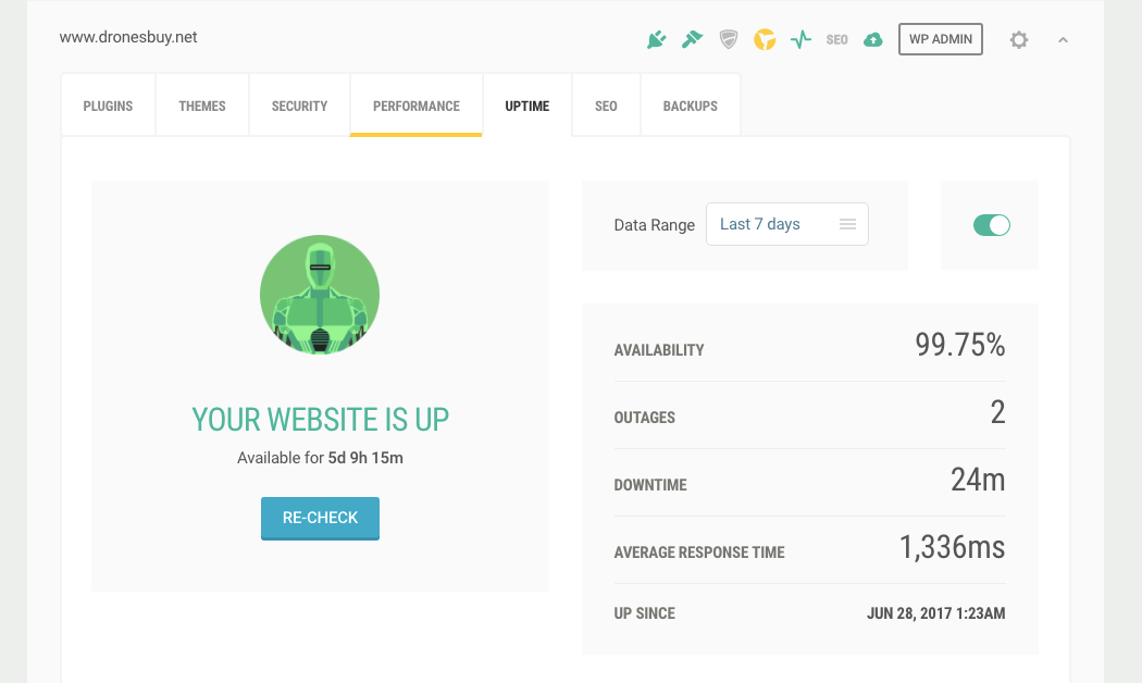 TheHub's Uptime Monitor