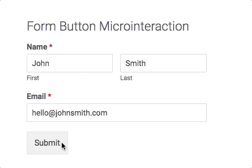 WP Forms microinteraction