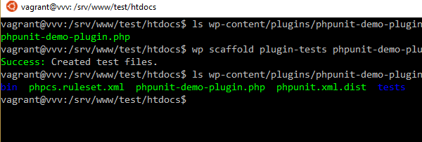 Run WP scaffold