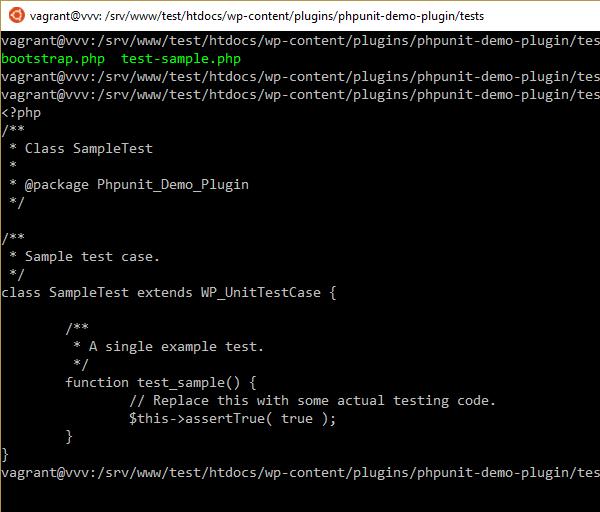 WP unit test case