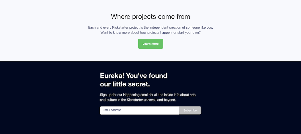 Element of Surprise - Kickstarter Contact Form