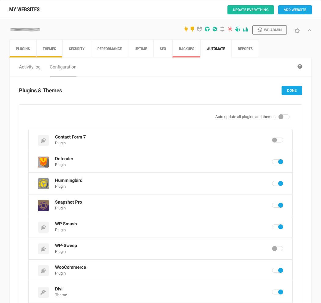 Automate configuration