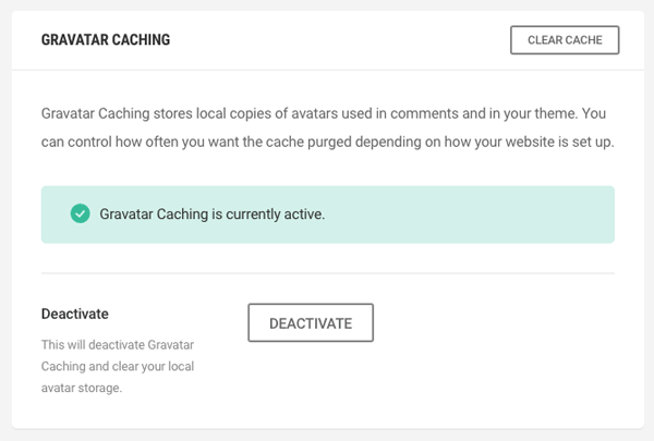 Hummingbird plugin Gravatar caching