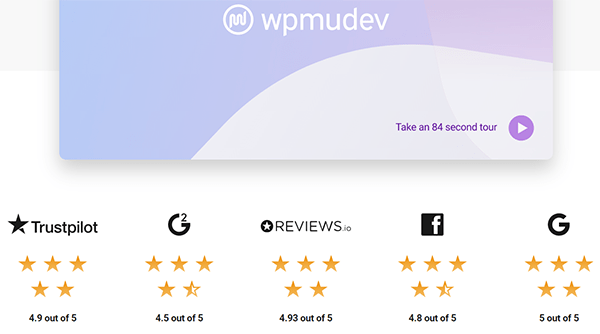 Display ratings from different sources