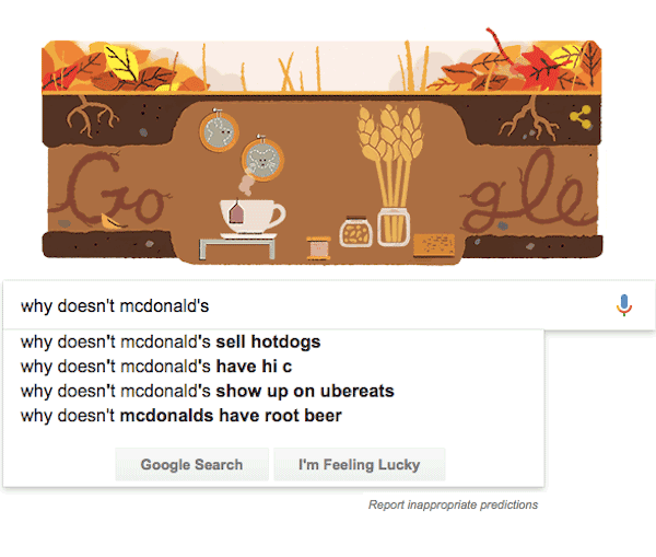Google autocomplete
