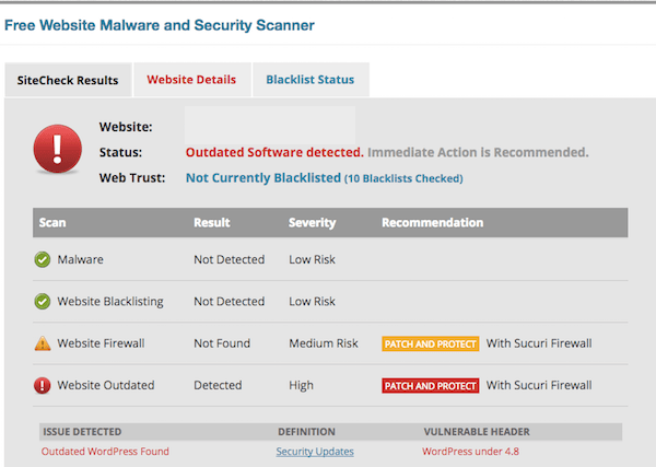 Sucuri Website Malware and Security Scanner image
