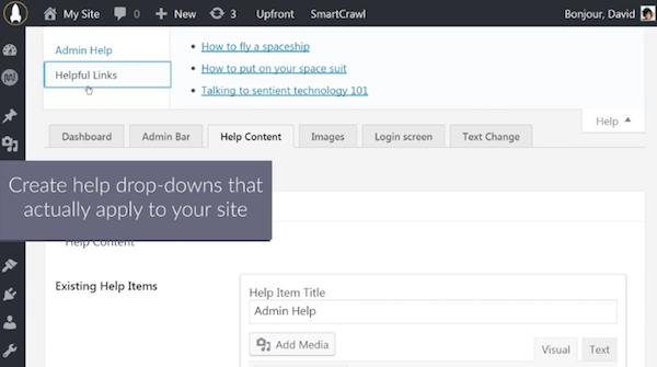 WordPress admin