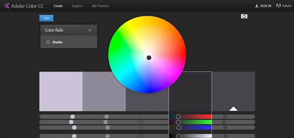 Adobe Kuler color picking tool