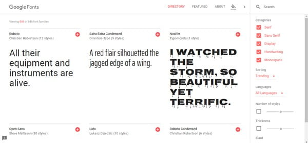 Google Fonts