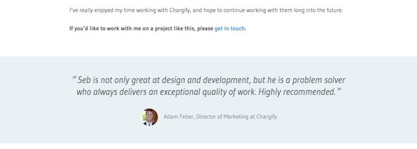 Create a Portfolio - Seb Kay