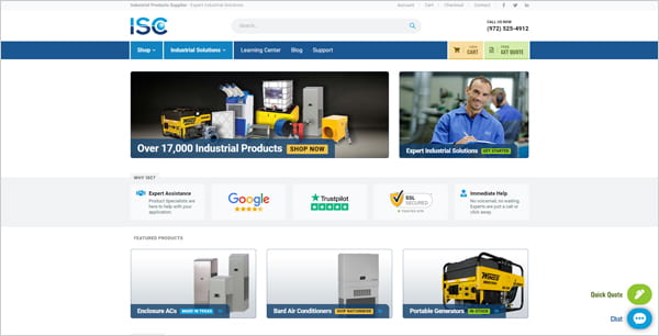 ISCsales.com website