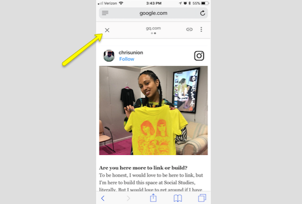 AMP Confusing UX