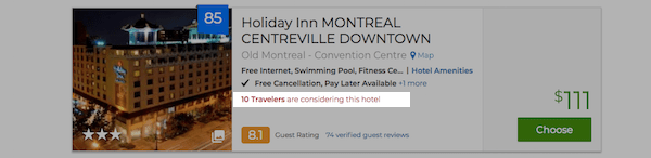 Priceline eCommerce Product Page