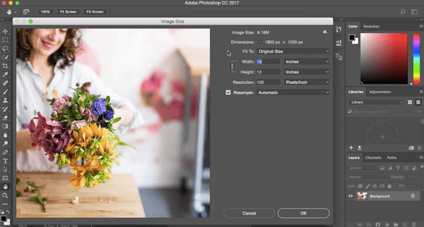 Photoshop Resizing