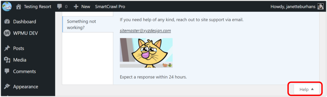 Branda help content preview.