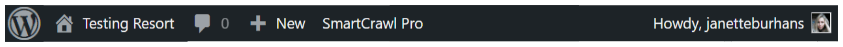 WP default toolbar