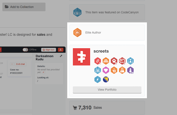 CodeCanyon Author Status