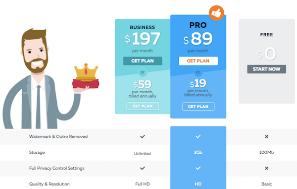 Conversion Rate Optimization - PowToon Pricing Page Original