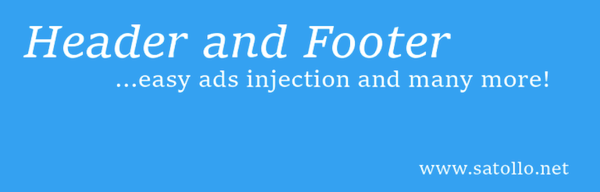 Head, Footer and Post Injections image