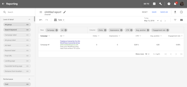 Create Reports - Google Ads Reports