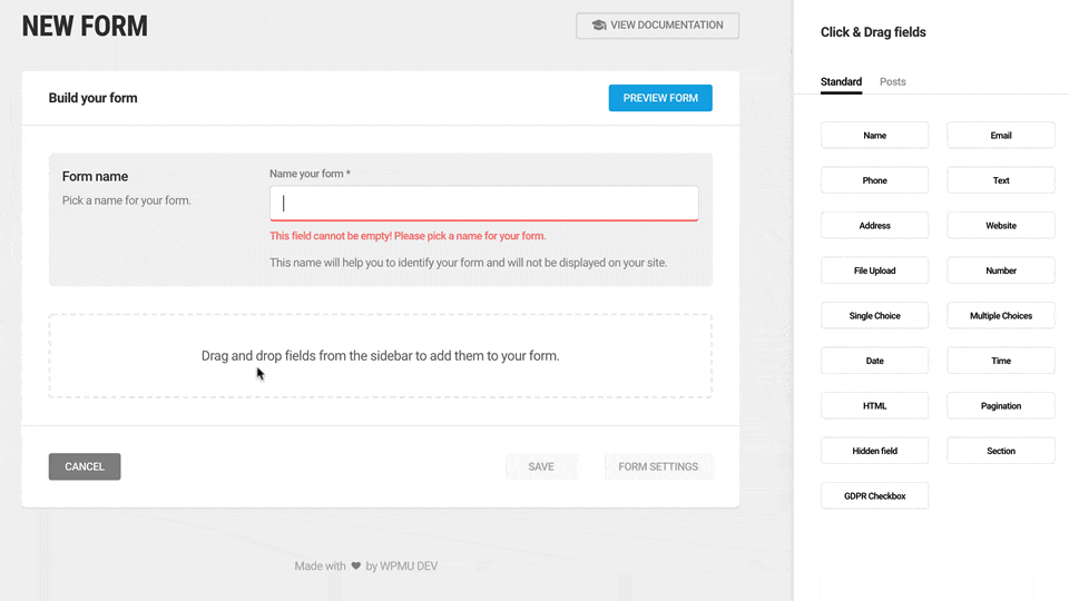 Contact form gif